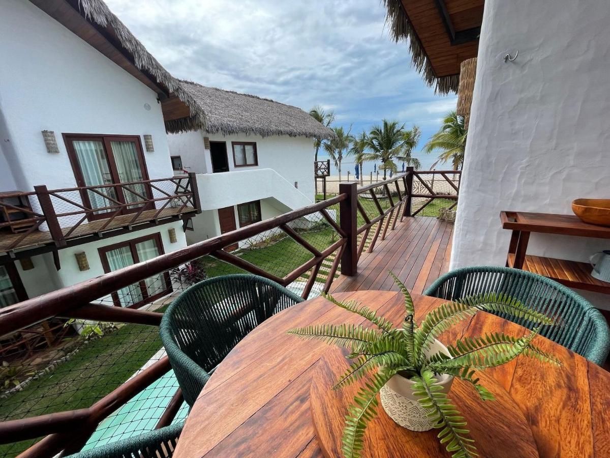 Ap Vila Mar Pe Na Areia Com Vista Para O Mar E Piscina Barra Grande  Dış mekan fotoğraf